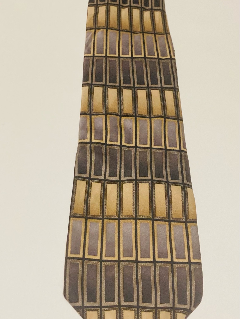 5 Designer Silk Classic Paisley Blue and Brown Men's Tie - Picture 7 of 8